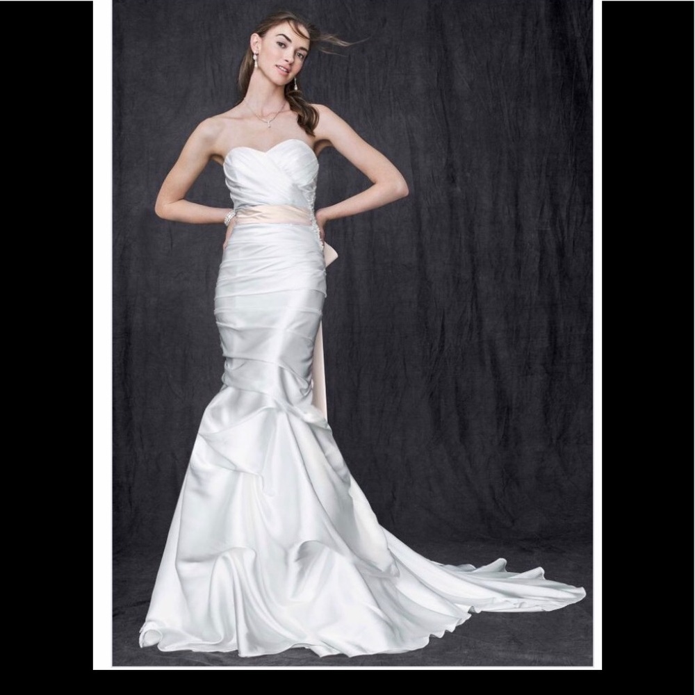 Wedding dress soft white